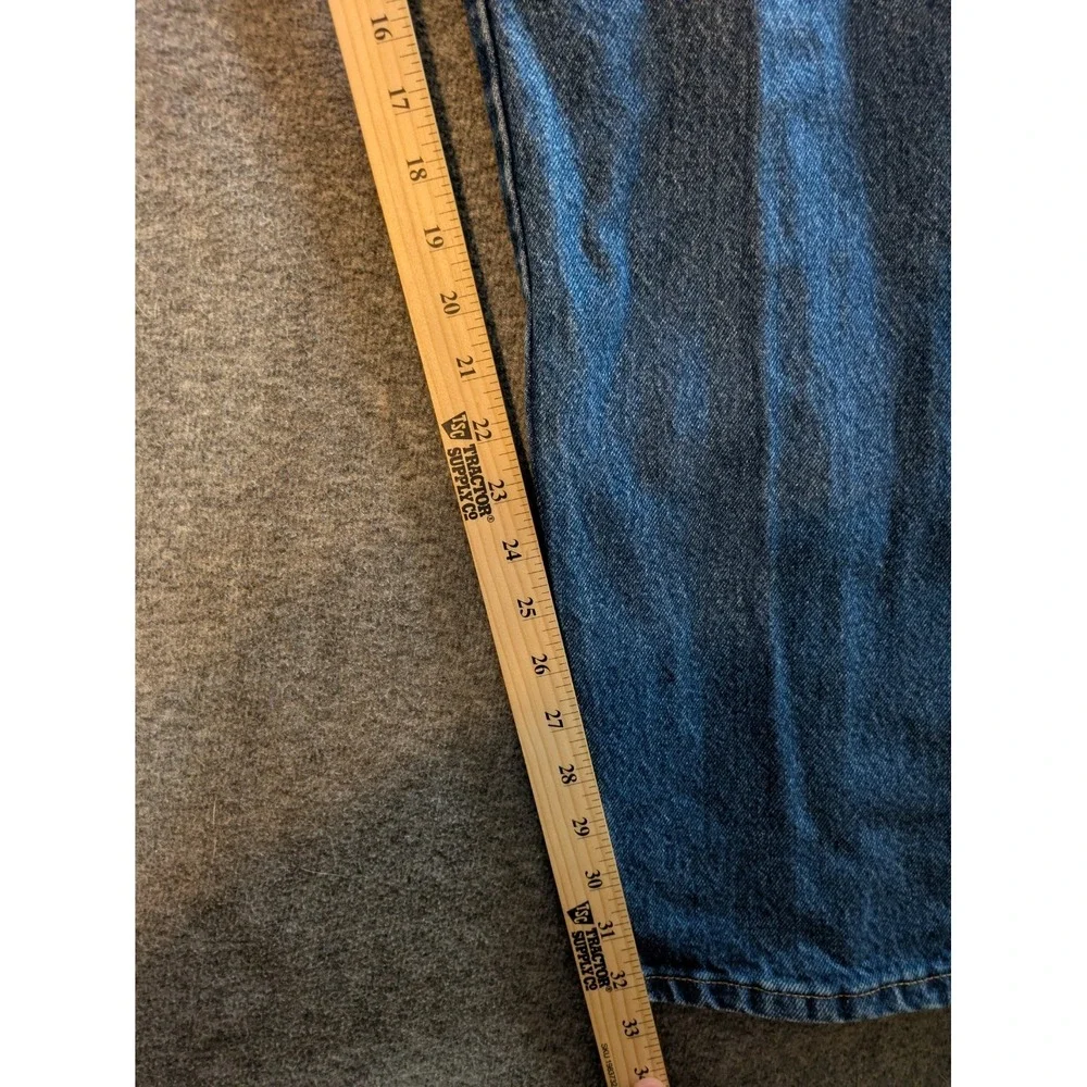 Wrangler Riggs Pants Mens 40X34 Blue Denim Carpenter Workwear‎ 100% Cotton